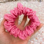 CHUBBY Scrunchie Pink Thick Scrunchie Hair Tie Hair Accessories Photo 1