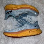 Hoka Clifton 8 Running Shoe Multicolor Tennis Shoe Size 11B Blue & Orange Photo 1