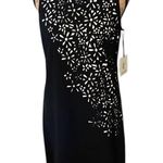 Calvin Klein black cut out dress with white lining. NWT. Photo 0