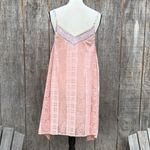 Tassels N Lace Elegant Asymmetrical Pink Dress Lace Gingham Embroidered Trim and Top Size Sm Photo 10