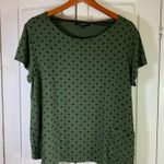 FH Clothing Co. Polka Dot Top with Pocket Casual Green XL Funky USA Comfy Artsy Photo 0
