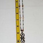 Dangle Clear Rhinestone Necklace 16" Unsigned Lobster Closure Photo 4