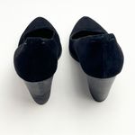 Eileen Fisher Black Hawk Suede Block Heel Almond Toe Pumps, Size 8 Photo 8