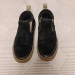 Vans Black and Tan Slip-On Shoes Photo 2