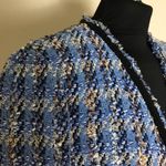 ZARA  Blue Tweed Women's Jacket Photo 2
