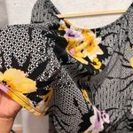 Thalia Sodi Thalia‎ Sodi Womens Tops Size L Floral Ruffle Layered Off The Shoulder Photo 2