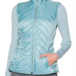 White House | Black Market WHBM Aqua Teal Blue Zipper Winter Mint Puffer Vest XXS Photo 0