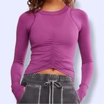 Free People  Movement Women's Tempo Ruched Long Sleeve NWT Photo 0