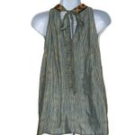 Anthropologie BHANUNI BY JYOTI Embroidered + Beaded Sleeveless Top EUC Size M Photo 6