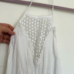 Raga Anthropologie Dress Maxi White Crochet Halter Empire Boho Swim Coverup S Photo 2