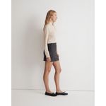 Madewell Semi sheer Mock Neck Tee Long Sleeve Top Beige Essential Basic Women Photo 4