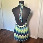 Mudd Y2K Blue and Green Backless Halter Top Photo 2