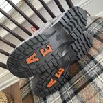 American Eagle NOS Vintage 90s Brown Leather Boots Lug Sole 9 Photo 2