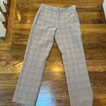 Frank And Oak size 8 plaid trouser pant straight ankle crop Photo 0