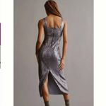 Pilcro  Sequin‎ Slim Midi Dress Blue Gray Large Anthropologie Photo 1
