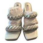 IDIFU‎ Women's Silver Braided Sandals Size 9.5 Photo 0