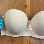 KKP 5 Way Underwire Bra 38DD Non Slip Silicone Lightly Lined Beige Nude New Tan Size 38 E / DD Photo 0