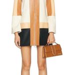 Alexis Cameron Dress in Multi Patchwork Large New asis Womens Vegan Faux Leather Photo 0