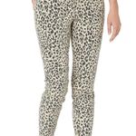 Ella Moss  Women's Cream/Black Cheetah Dabs High Rise Skinny Ankle Jeans sz 24 Photo 2