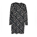 Loft Ann Taylor  Sweater Dress Size Medium Floral Knit Wool Blend Photo 4