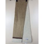 Nine West  Camel Synthetic Suede & Sherpa Scarf – Native Pattern Winter Accessory Photo 1