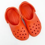 Crocs Classic Clogs Men's 5 /Women's 7 Orange Slip On Waterproof Unisex Light Photo 0