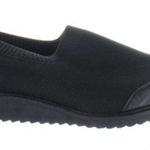 David Tate Social‎ Black Knit Shoes Size 10 Leather Lining Fabric Loafers NEW Photo 0