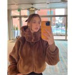 Alo Yoga  Faux Fur Foxy Jacket Chocolate XS Photo 13