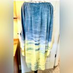 Johnny Was Pete & Greta Ombre Rayon Tunic Blue Yellow Boho Resortwear Sz S 💛 Photo 1