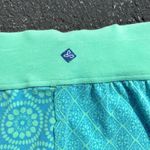 prAna  Skirt Women's Medium Aqua Green Blue‎ Patterned Athletic Casual Photo 7