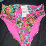 Jessica Simpson Jessica Simpsom High Waisted tie-front-swim- paisley floral print Large Photo 1