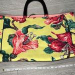 Vintage Glenda gies floral large tote bag purse with lucite handles hibiscus tro Red Photo 6