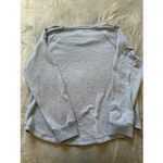 LIVE LOVE LOUNGE Light Gray Crew Neck Soft Loungewear Sweatshirt Size Medium Photo 4