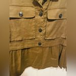 Maeve Anthropologie  olive lightweight peplum jacket Photo 2