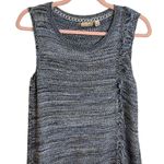 Holding Horses  Anthropologie Blue Fringe Sleeveless Dress Photo 6