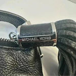 Michael Kors‎ Black Pebbled Leather Tassel Zip Shoulder Bag Purse Handbag Photo 7