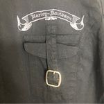 Harley Davidson  Stretch Embroidered Full Zip Long Sleeve Top T23 Photo 2