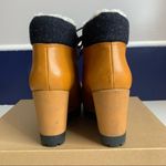 Cole Haan  Henson Fur Leather Sheepskin Wedge Boots Size 7.5 Photo 8