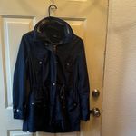 Women's Black Waterproof Lightweight Rain jacket Hoodie Size 8 Photo 1