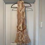 ZARA  Cream and Brown Paisley Mini Dress Size Small Photo 3