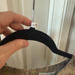 Ann Mashburn  Striped V Neck Wool Blend Blouse Size Medium Color Cream Grey Photo 2