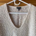 EXPRESS Cream Knit Sweater Photo 1