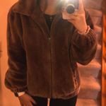 Faux Fur Teddy Coat Brown Size L Photo 5