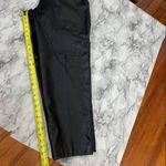 Vintage 100% Leather Pants straight leg high rise Black size 30 waist y2k 90s Photo 10