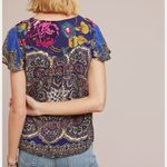 Moulinette Soeurs Anthropologie Teresita scarf printed blouse top size 4 Photo 1