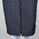Halogen  Stretch Denim Full Zip Front Plaque Pocket Skirt Photo 2