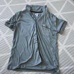 Nicole Miller Nicole Miller Button Down Ribbed Pajama Top Small Photo 0