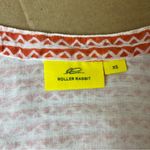 Roberta Roller Rabbit Roller Rabbit Orange Pattern Popover Blouse Photo 6