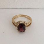 Womens Stunning Vintage 14KT YELLOW GOLD 2.48ct RUBELLITE& DIAMOND RING Size 9 Red Photo 9