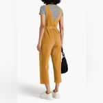Alex Mill Womens Ollie Jumpsuit Sleeveless Cropped Denim Golden Khaki NWT XL Tan Photo 13